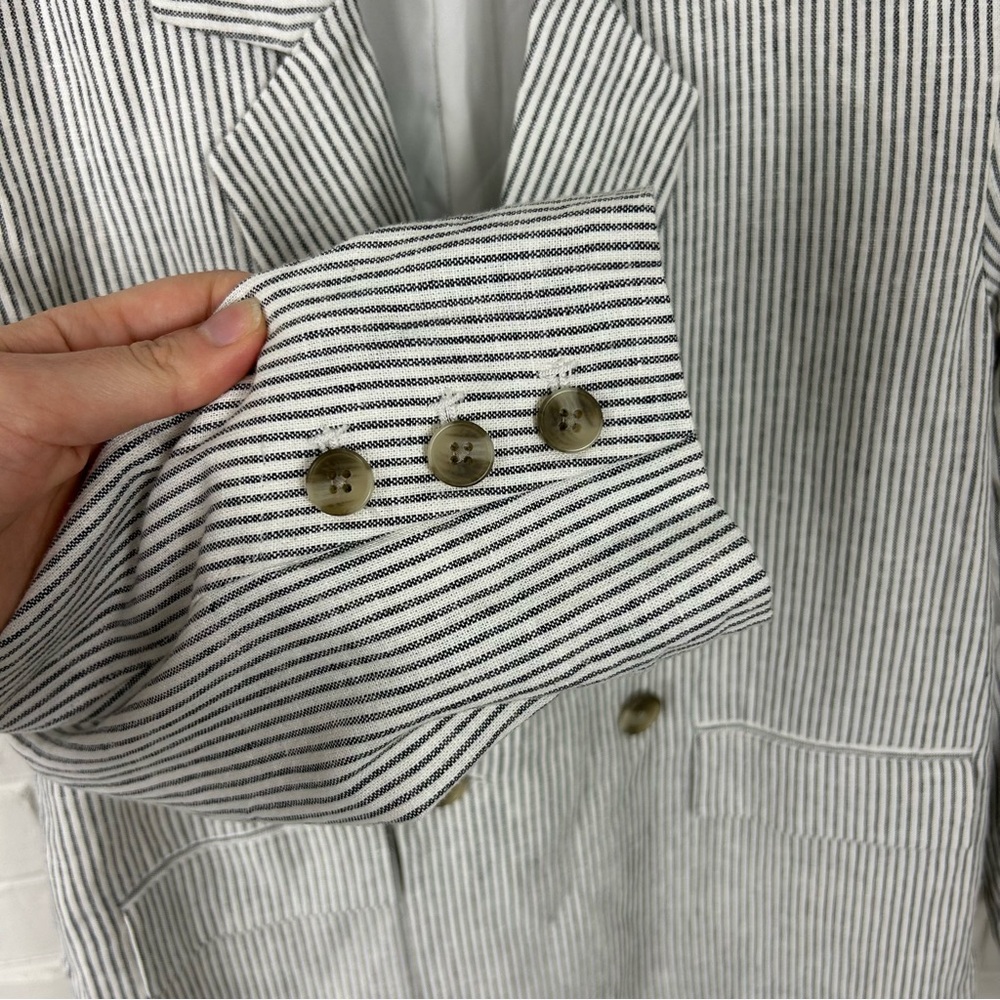 NWT Old Navy Striped Linen Blend Blazer Size S - Picture 7 of 10